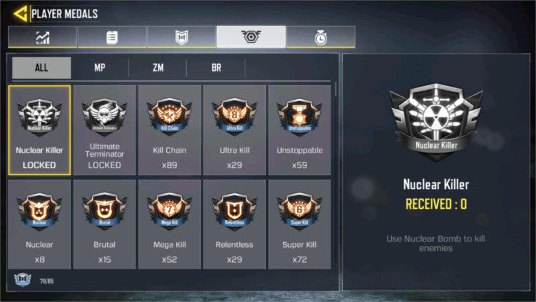 Lista de medalhas do CoD Mobile