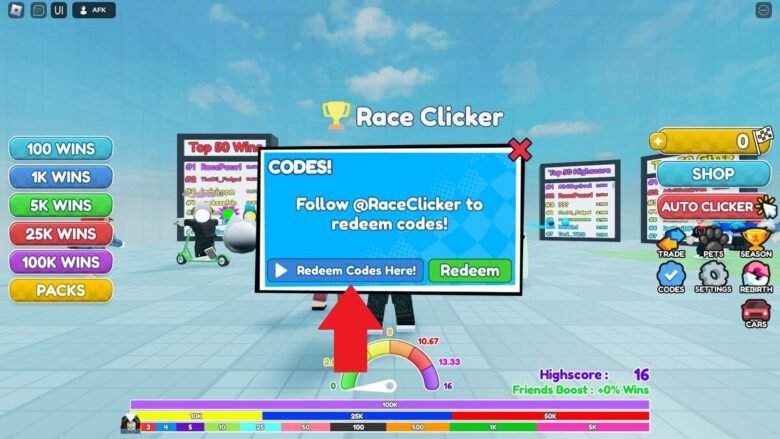 Códigos Race Clicker (Março 2025)