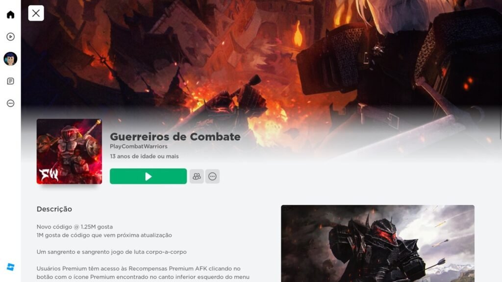 Códigos Guerreiros de Combate (Combat Warriors) [Novembro 2024]